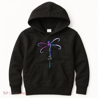 Dragonfly Warrior Semicolon Suicide Prevention Awareness Kids Hoodie