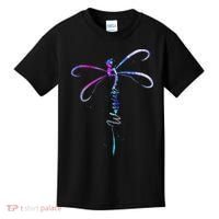 Dragonfly Warrior Semicolon Suicide Prevention Awareness Kids T-Shirt thumb 0
