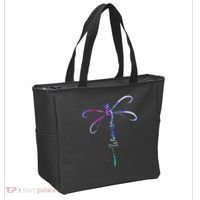 Dragonfly Warrior Semicolon Suicide Prevention Awareness Tote Bag thumb 2
