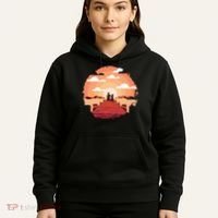 Dog Watching Sunset Hoodie thumb 5
