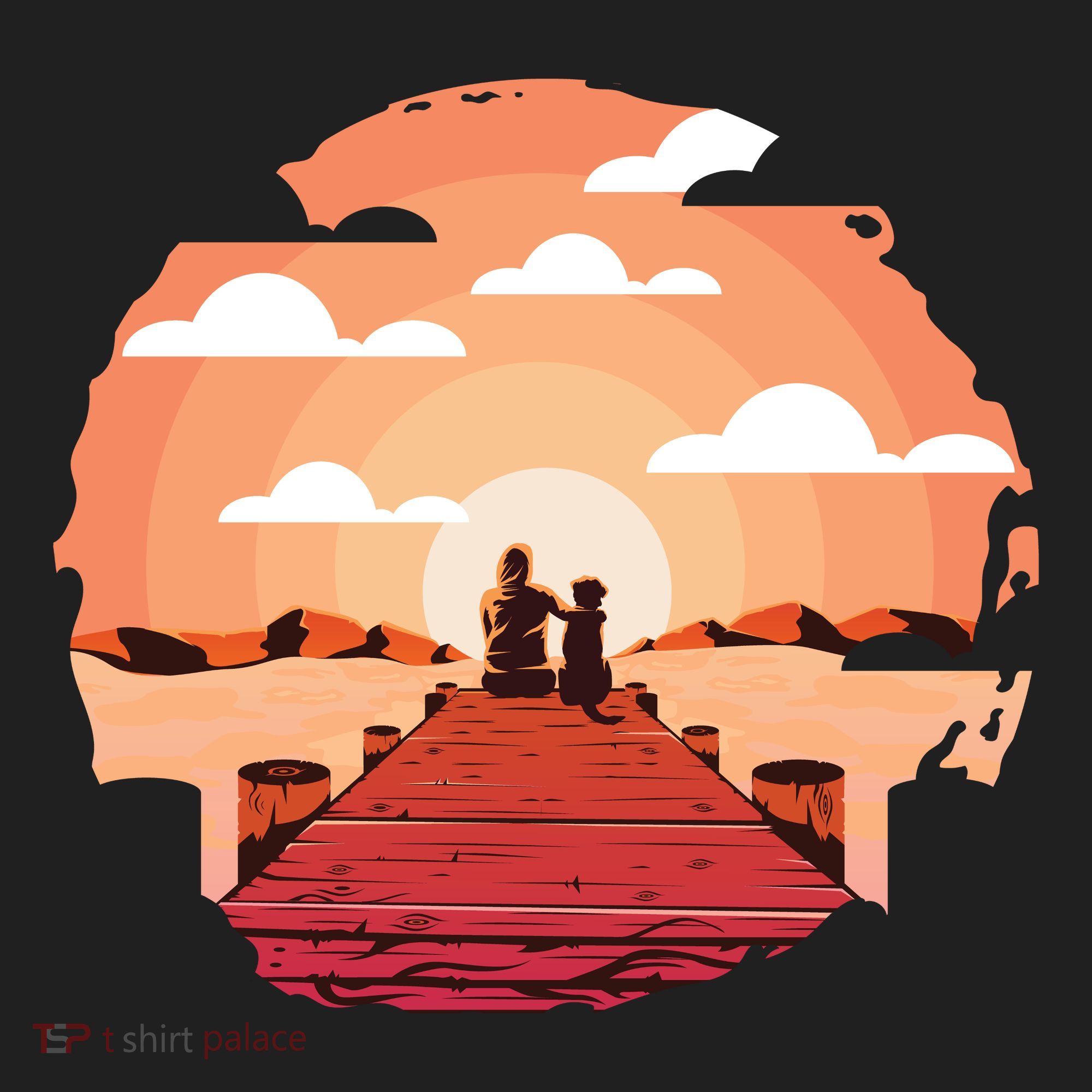Dog Watching Sunset Tumbler