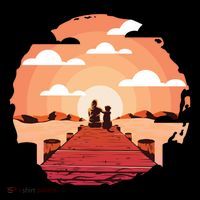 Dog Watching Sunset Tank Top thumb 6