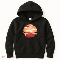Dog Watching Sunset Kids Hoodie thumb 0