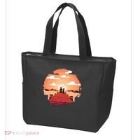Dog Watching Sunset Tote Bag thumb 3