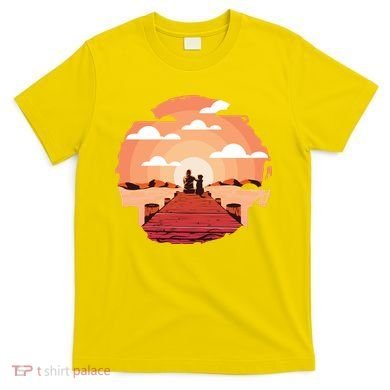 Dog Watching Sunset T-Shirt