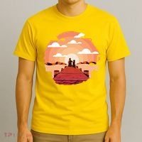Dog Watching Sunset T-Shirt thumb 3