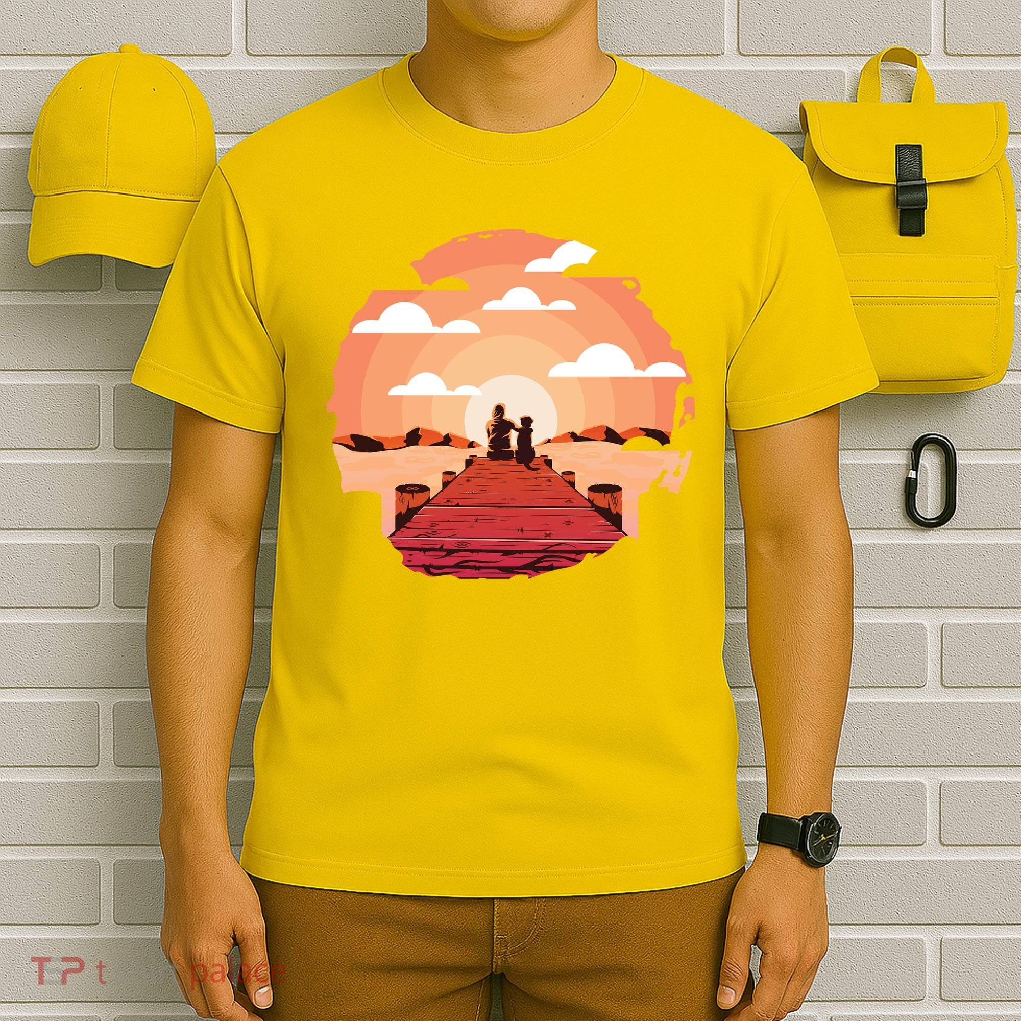 Dog Watching Sunset T-Shirt