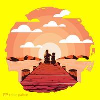 Dog Watching Sunset Toddler T-Shirt thumb 2