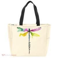 Dragonfly Warrior Semicolon Suicide Prevention Awareness Tote Bag thumb 0