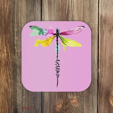 Dragonfly Warrior Semicolon Suicide Prevention Awareness Coaster