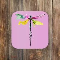 Dragonfly Warrior Semicolon Suicide Prevention Awareness Coaster thumb 0