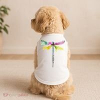 Dragonfly Warrior Semicolon Suicide Prevention Awareness Doggie Tank thumb 2