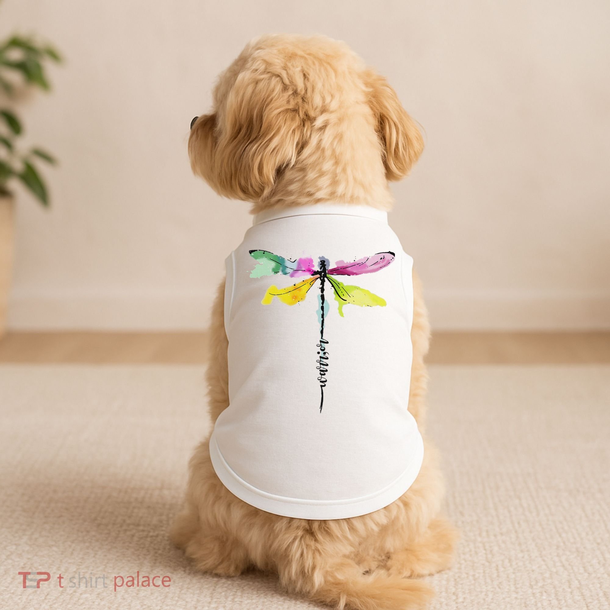 Dragonfly Warrior Semicolon Suicide Prevention Awareness Doggie Tank