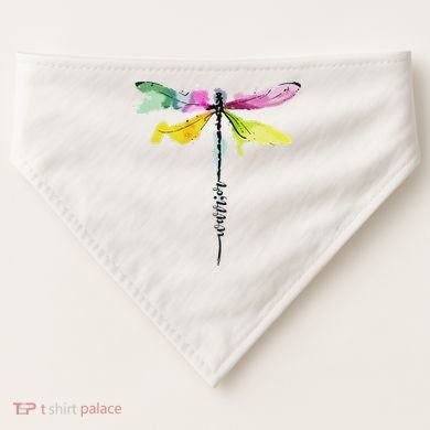 Dragonfly Warrior Semicolon Suicide Prevention Awareness USA-Made Doggie Bandana