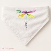 Dragonfly Warrior Semicolon Suicide Prevention Awareness USA-Made Doggie Bandana thumb 0