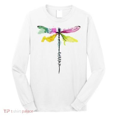 Dragonfly Warrior Semicolon Suicide Prevention Awareness Long Sleeve Shirt