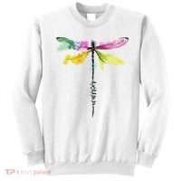 Dragonfly Warrior Semicolon Suicide Prevention Awareness Sweatshirt thumb 0