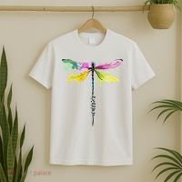 Dragonfly Warrior Semicolon Suicide Prevention Awareness T-Shirt thumb 2