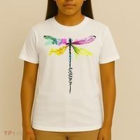 Dragonfly Warrior Semicolon Suicide Prevention Awareness T-Shirt thumb 4