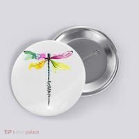 Dragonfly Warrior Semicolon Suicide Prevention Awareness Button thumb 0