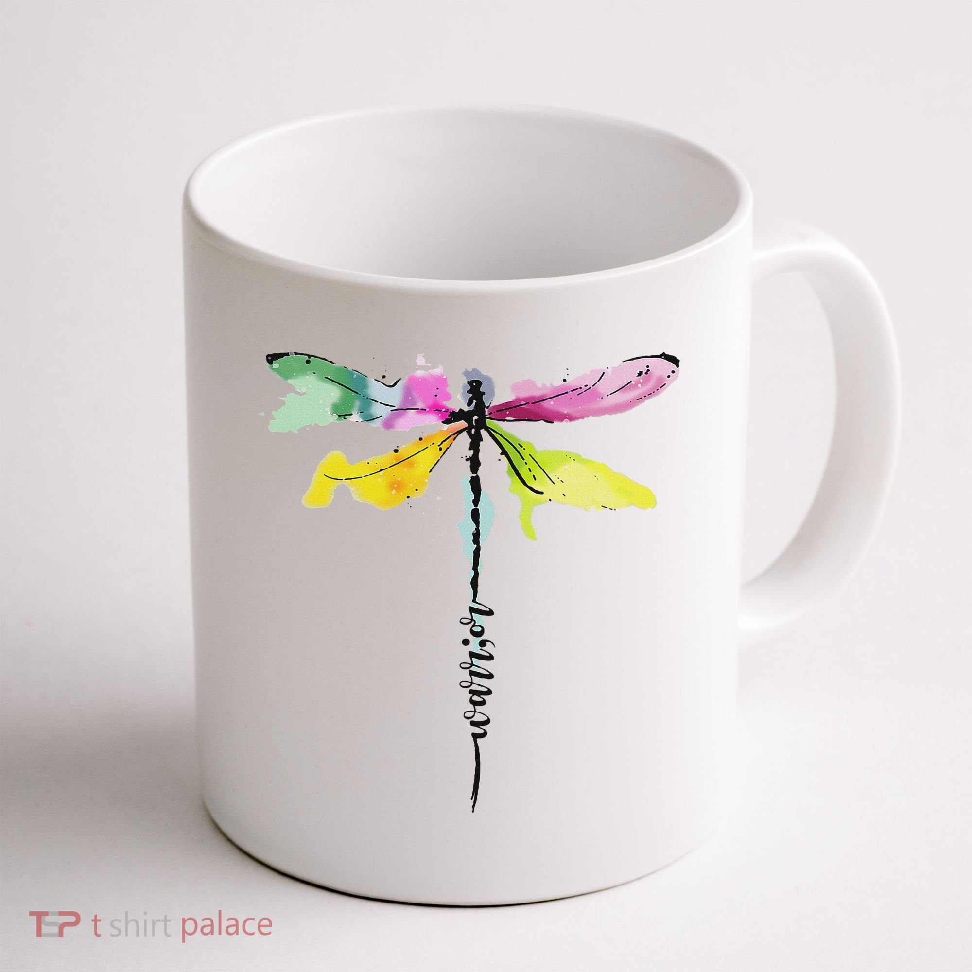 Dragonfly Warrior Semicolon Suicide Prevention Awareness Coffee Mug