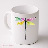 Dragonfly Warrior Semicolon Suicide Prevention Awareness Coffee Mug thumb 0