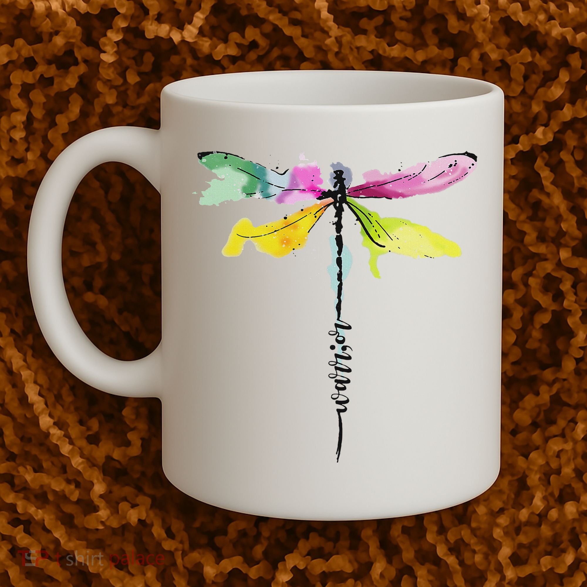 Dragonfly Warrior Semicolon Suicide Prevention Awareness Coffee Mug