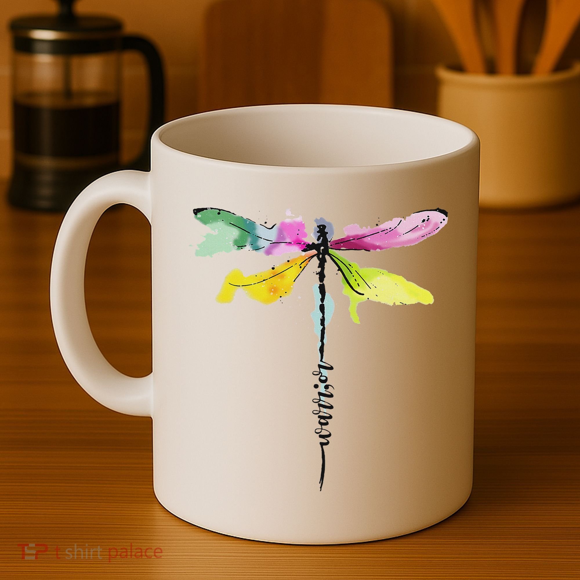 Dragonfly Warrior Semicolon Suicide Prevention Awareness Coffee Mug