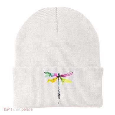 Dragonfly Warrior Semicolon Suicide Prevention Awareness Beanie