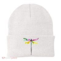Dragonfly Warrior Semicolon Suicide Prevention Awareness Beanie thumb 0