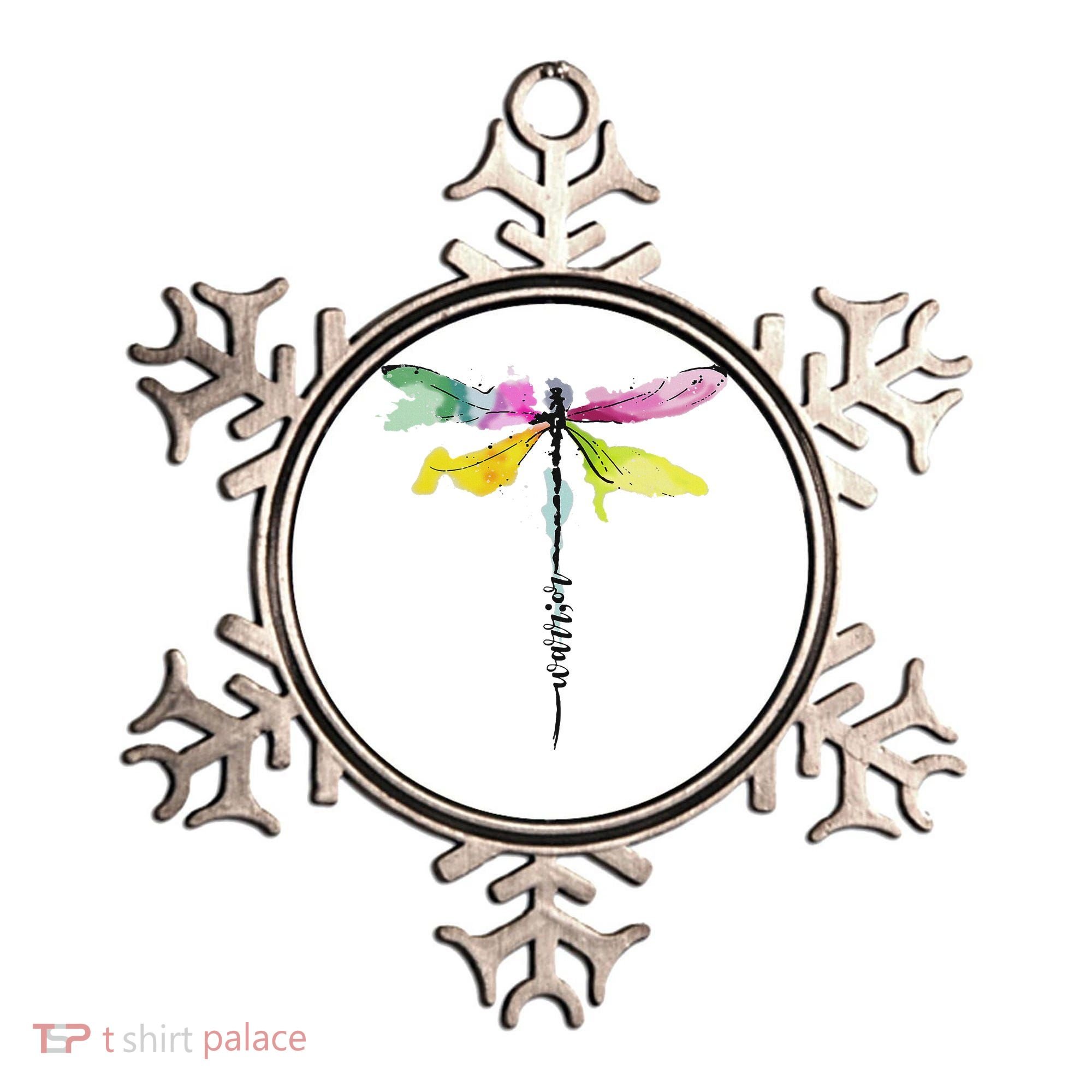 Dragonfly Warrior Semicolon Suicide Prevention Awareness Ornament