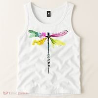 Dragonfly Warrior Semicolon Suicide Prevention Awareness Tank Top thumb 2