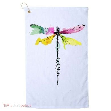 Dragonfly Warrior Semicolon Suicide Prevention Awareness Golf Towel