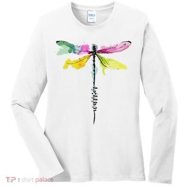 Dragonfly Warrior Semicolon Suicide Prevention Awareness Women's Long Sleeve Shirt