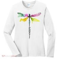 Dragonfly Warrior Semicolon Suicide Prevention Awareness Women's Long Sleeve Shirt thumb 0