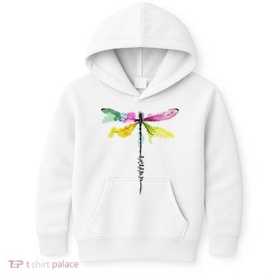 Dragonfly Warrior Semicolon Suicide Prevention Awareness Kids Hoodie