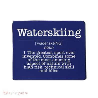 Definition Water Ski Skiing Waterskiing Waves Boat Mousepad