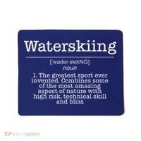 Definition Water Ski Skiing Waterskiing Waves Boat Mousepad thumb 0