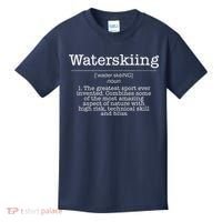 Definition Water Ski Skiing Waterskiing Waves Boat Kids T-Shirt thumb 0