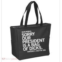 Dear World Sorry Our President Is A Bag Of Dicks Sincerely Tote Bag thumb 2