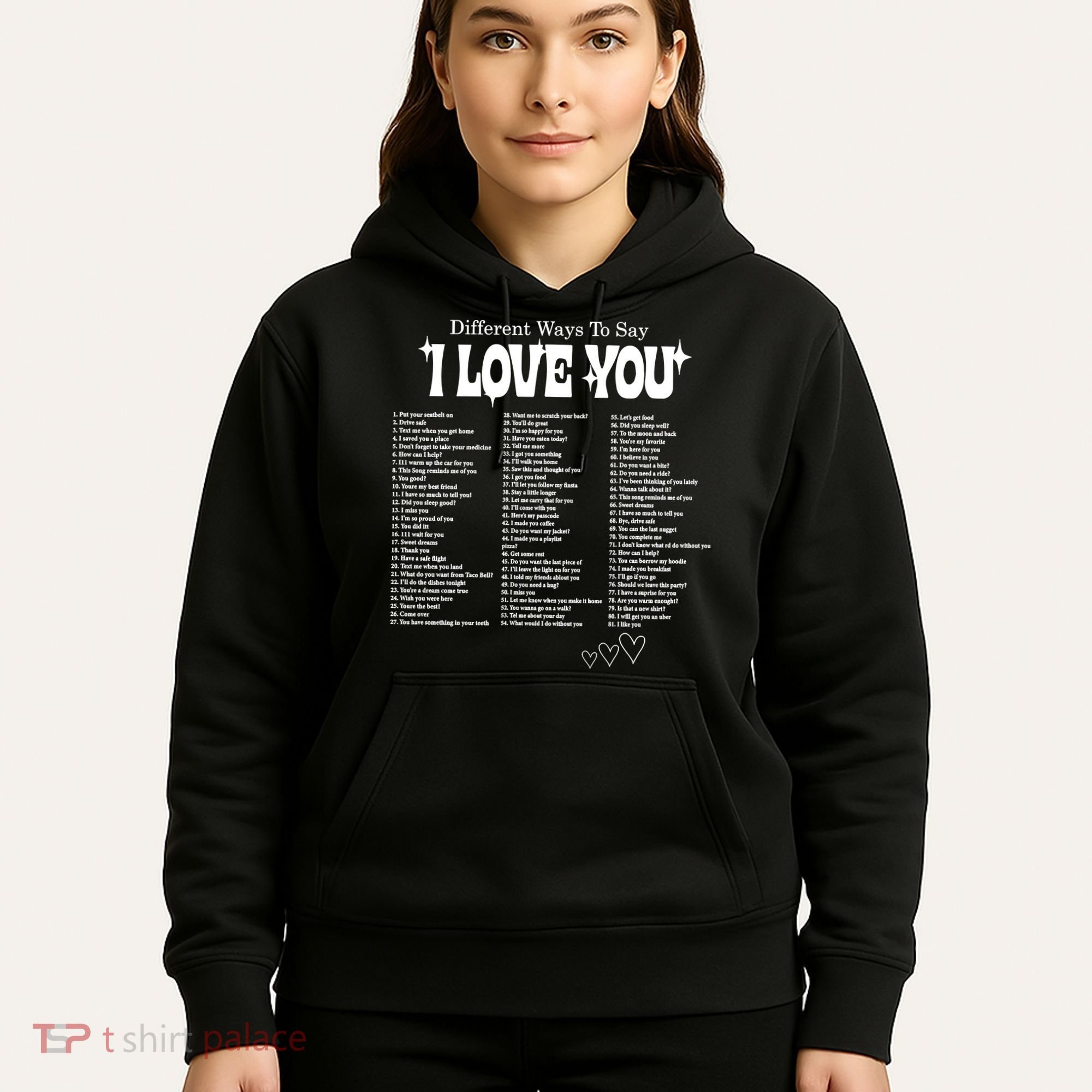 Different Ways To SayI Love You Retro Valentines Day Hoodie