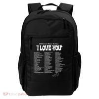 Different Ways To SayI Love You Retro Valentines Day Backpack thumb 0