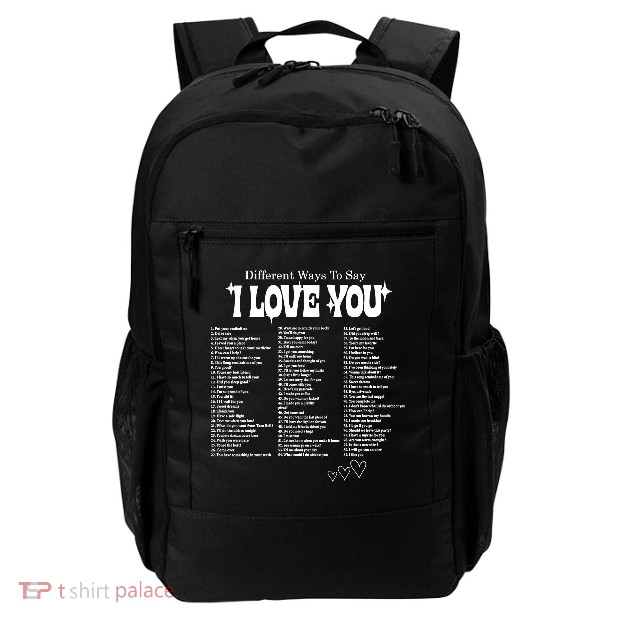 Different Ways To SayI Love You Retro Valentines Day Backpack