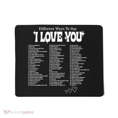 Different Ways To SayI Love You Retro Valentines Day Mousepad