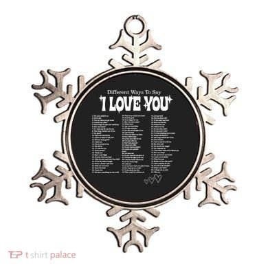 Different Ways To SayI Love You Retro Valentines Day Ornament