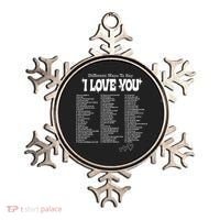 Different Ways To SayI Love You Retro Valentines Day Ornament thumb 0