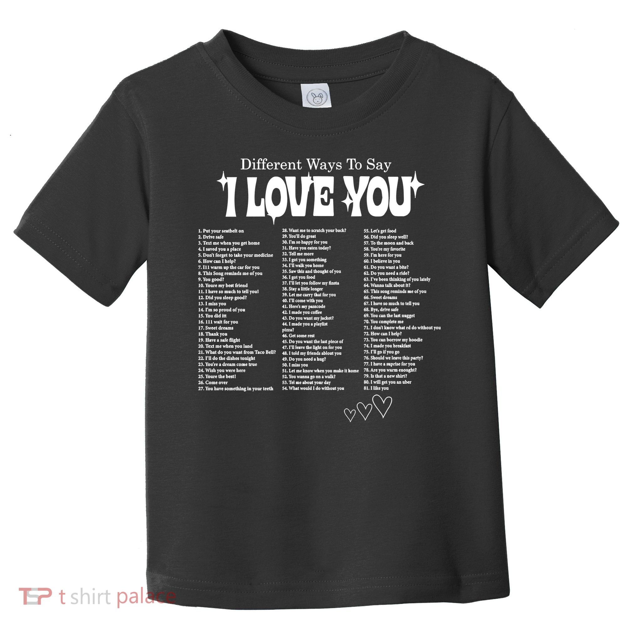 Different Ways To SayI Love You Retro Valentines Day Toddler T-Shirt
