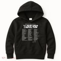 Different Ways To SayI Love You Retro Valentines Day Kids Hoodie thumb 0
