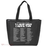 Different Ways To SayI Love You Retro Valentines Day Tote Bag thumb 0