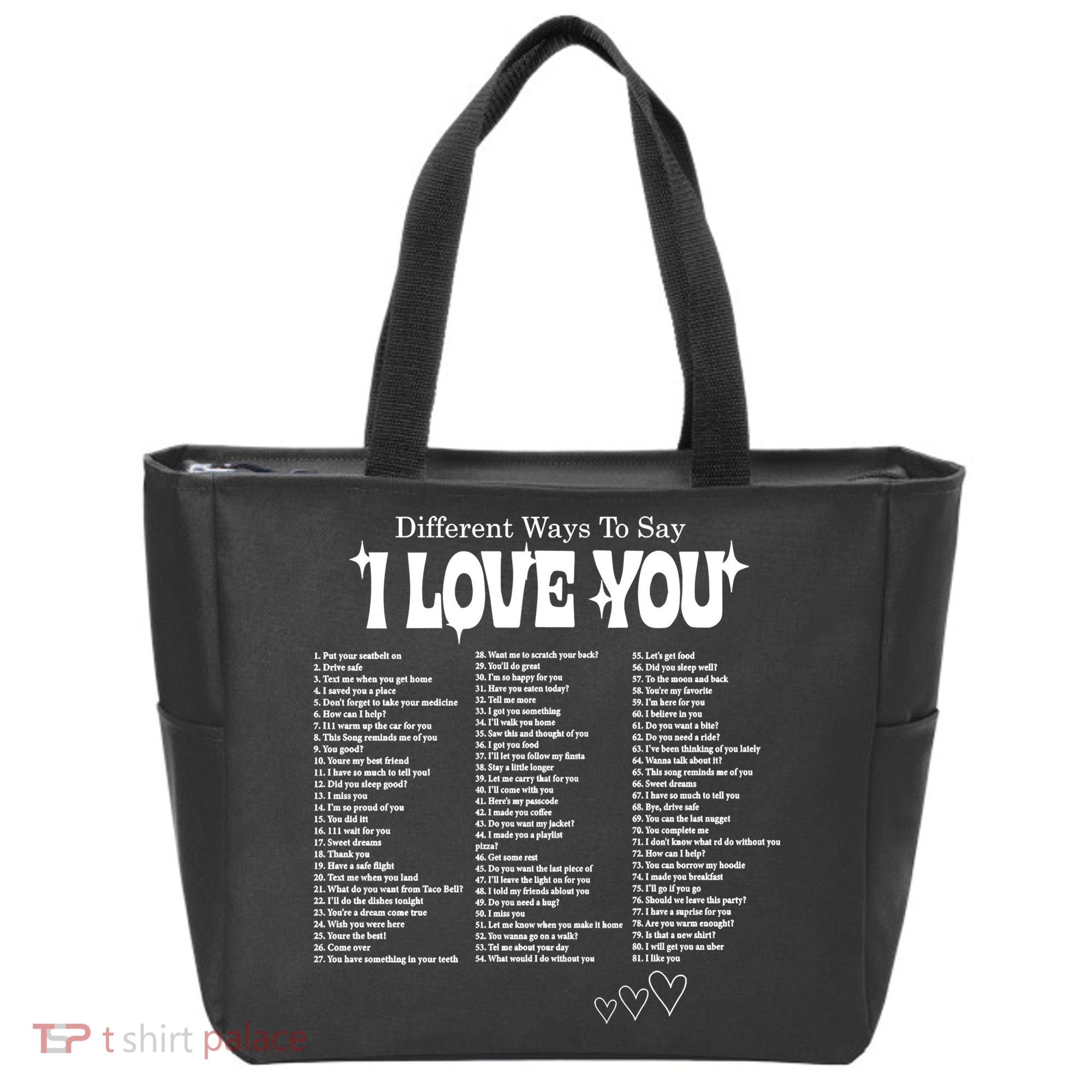 Different Ways To SayI Love You Retro Valentines Day Tote Bag